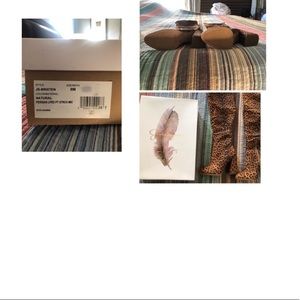 Jessica Simpson leopard stretch boots 8M